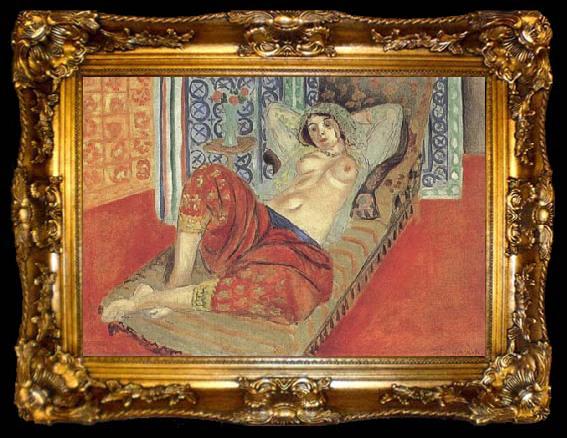 framed  Henri Matisse Odalisque in Red Culottes (mk35), ta009-2